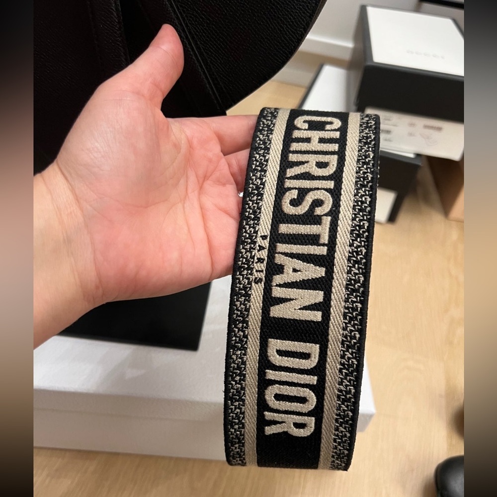 Christian Dior cloth strap with ring